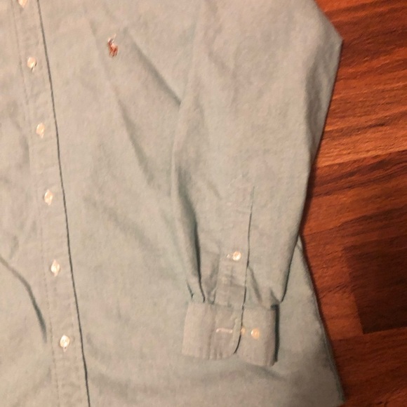 RALPH LAUREN light green dress men shirt /size 15 1/2 - Picture 3 of 4